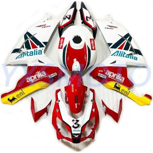 Brand new ABS mechanical injection fairing kit for Aprilia RS4 125 2006-2011 red white yellow bodywork fairings rs4 06 07 08 09