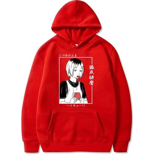 Anime Cartoon Haikyuu Kenma Kozume Hoodies Sweatshirts Women Men Long Sleeve Pullovers Sportswear Hip Hop Unisex Clothing