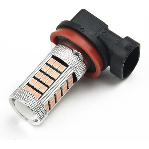 Universal Pink Purple 21-SMD H11/H8/H9 LED Bulbs Fog Driving Lights DRL Bulbs Car Accessories Replace The Stock Fog Lights