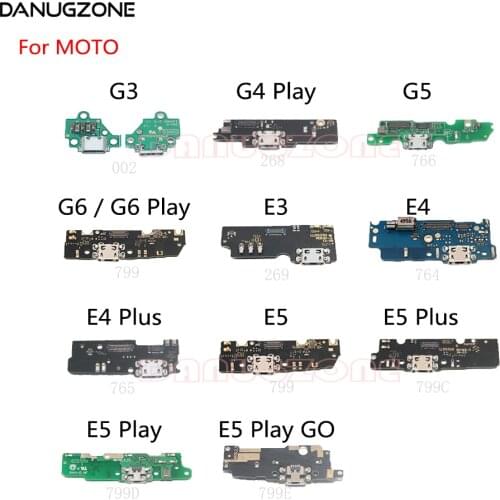 USB Charging Dock Plug Socket Jack Port Connector Charge Board Flex Cable For Motorola MOTO E4 Plus G3 G4 G5 G6 E3 E5 Play GO
