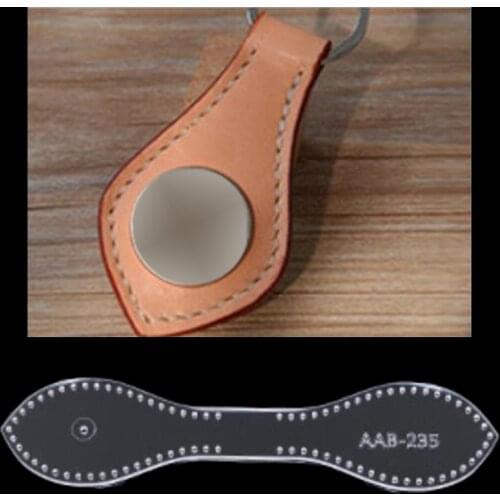 1 Set Clear DIY Acrylic Templates Leathercraft Tool Sets for quilting or making Handmade Leather Keychain Leather Crafts