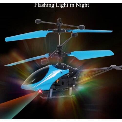 1PCS Mini RC Drone Fly Helicopter Suspension Induction Helicopter Kids Toy LED Flashing Light Remote Control Toys for Children