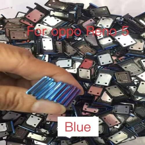 1pcs NEW Sim Tray Holder For OPPO Reno5 Reno 5 SIM Card Tray Slot Holder Adapter Socket Repair Parts