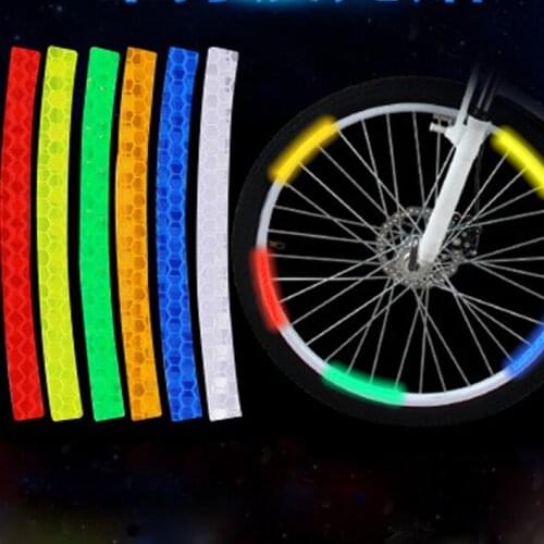 The 14 Inch Childrens Bicycle Wheel Reflective Paste Dead Flying Bicycle Helmet Sticker Trolver Anti-collision Strip