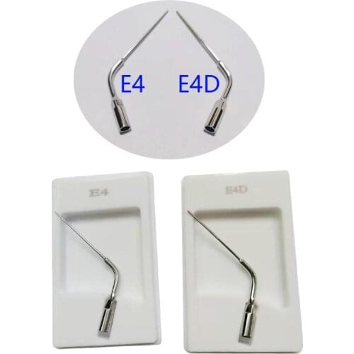 3 Pieces/Lot Dental Scaler Tip E4D Diamond Coated Endodontic for EMS, Woodpecker for Root Canal Treatment