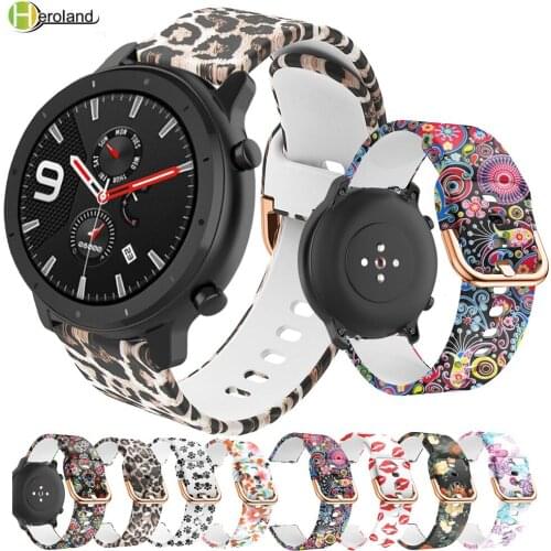 20mm 22mm Watch Band For Huami Amazfit GTR 47mm 42mm Strap bracelet Soft silicone Sport Smart Wristbands Watchstrap waterproof