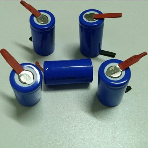 4PCS/lot Ni-Cd Sub SC 1.2V 1800mAh Rechargeable Battery Batteries blue color with tables Free shipping