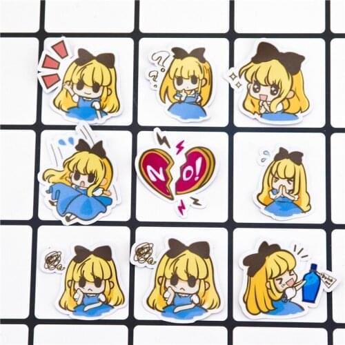 40pcs Creative Cute Self-made cute scrapbooking Little Phone Luggage Cartoon fairy Paper stickers / Waterproof stickers