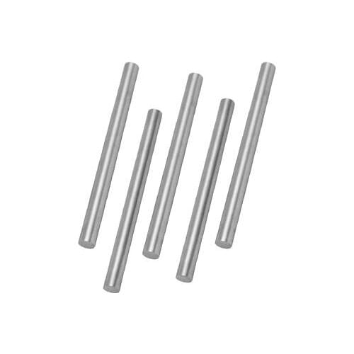 7.5mm Dia 100mm Length HSS Round Shaft Rod Bar Lathe Tools Gray 5pcs