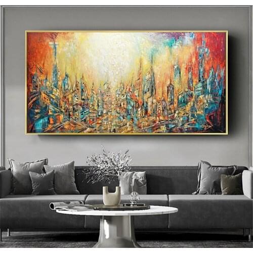 Large size Hand painted Abstract Oil Painting on Canvas Abstract Painting wall art paintings colorful picture Living Room gift