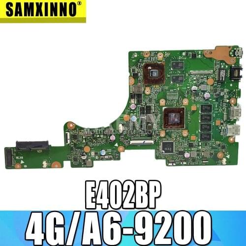 Akemy E402BP Laptop Motherboard For Asus E402BP E402B Notebook mainboard test OK A6-9200 CPU 4GB RAM