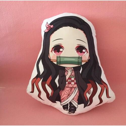 Animation surrounding a variety of Demon Slayer Blade Kitchen Gate Tanjirou Nidouzi My Wife Zenyi Plush Special Shaped Pillow