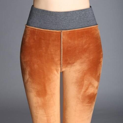 Velvet Skinny Stretch Leggings Autumn Winter Womens High Waist Elastic Skinny Warm Fleece Pencil Pants Plus Large Size 4xl
