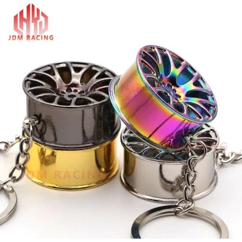 Hot Keychain Turbo Hub Car Keyring Wheel Rim Model Key Chain Keychain Wheel Tire Styling Auto Car Key Chain Keyring For BMW