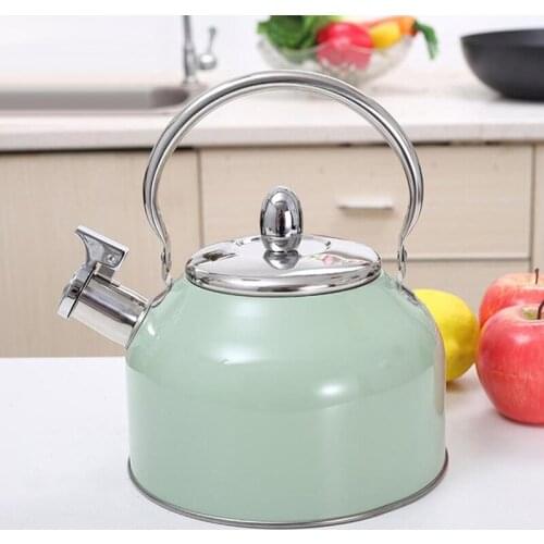 2.5L Whistling Kettle for Gas Stove All Stovetops Stainless Steel Coffee Tea Kettle Gas Teapot