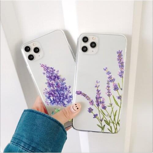 Case For Huawei Honor 10X 10i 10 20 30 30S 9X 9 Lite Pro Play 9A 9C 9S 8X 8A Nova 8 SE 5T 7 Pro Y8P Y7P Y6P Lavender Flower Capa