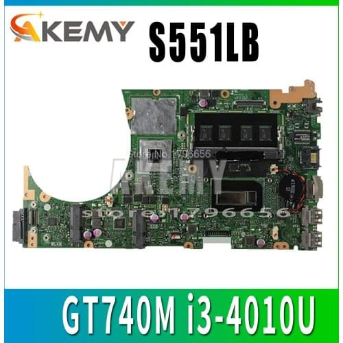 For ASUS S551 S551L S551LB S551LN R553L mainboard motherboard non-integrated GT740M 2GB N14P-GV2-S-A1 with i3 cpu Tested