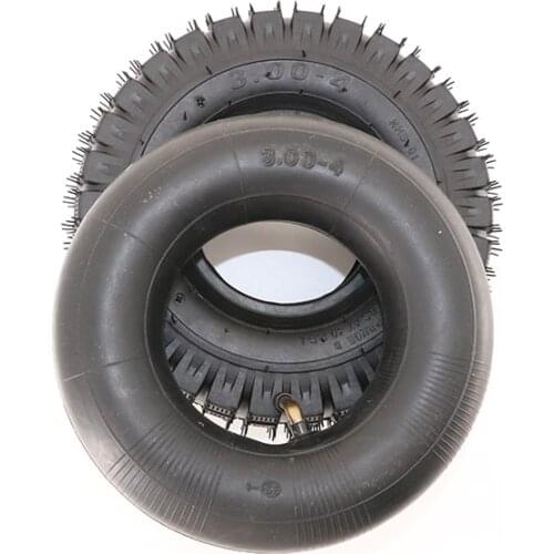 3.00-4 Inner Tube Outer Tire Wear-resistant Tyre for Electric Scooter Mini Motorcycle Go Kart 10 Inch 260x85 Replacement Tire
