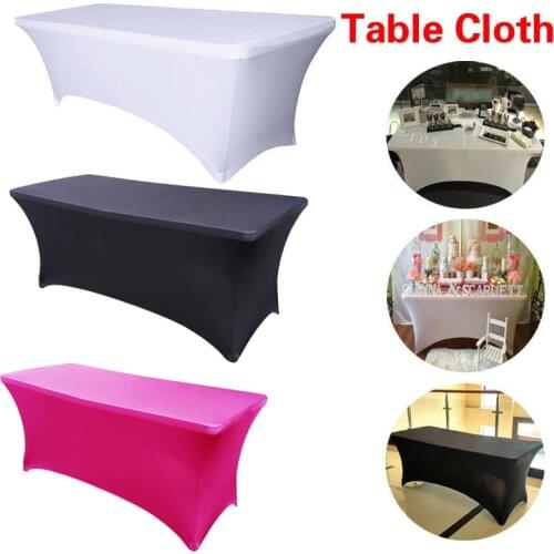Beauty Salon Massage Elastic Bed Cover High Stretch Wedding Hotel Birthday Table Cover Buffet Cloth Table Set Tablecloth Deco