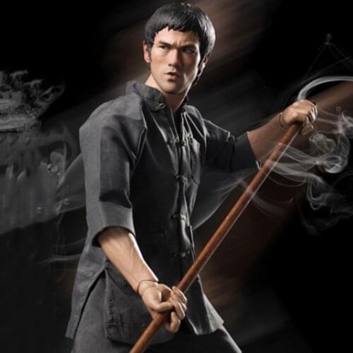 1/4 scale two simulation Li Xiaolong head carving model high-quality movable doll doll accessories decoration display collection