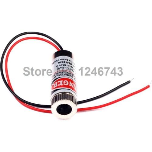 1PCS NEW 650nm 5mW Red Laser Line Module Glass Lens Focusable Industrial Class