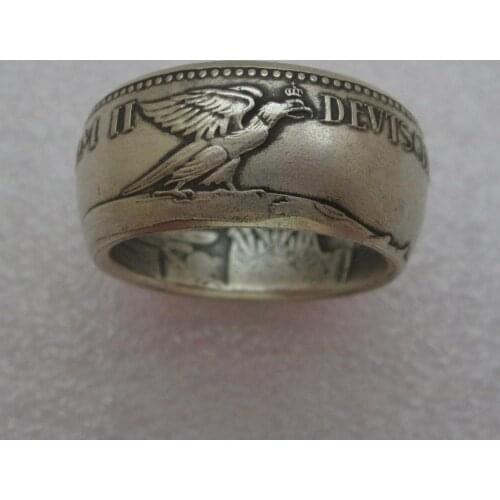 Germany Coin Ring 5 MARK 1913 Silver Plated HandmadeCoin Ring Vintage Ring Sizes 9-16