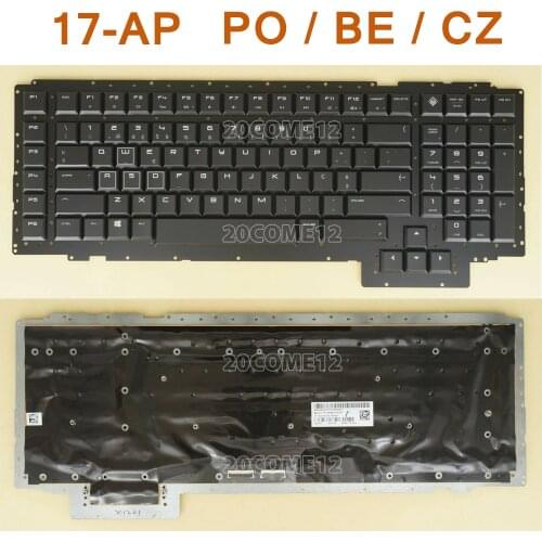 Portuguese / Belgium / Czech Slovak New Keyboard for HP Omen X 17-ap 17-ap000 Laptop Backlit
