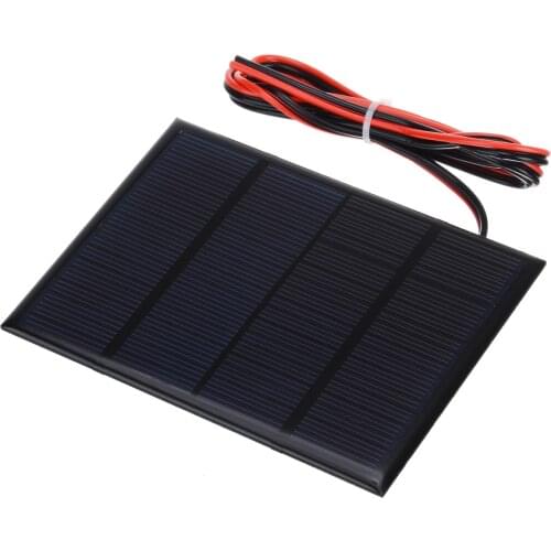1pcs Portable 12V 1.5W Mini Solar Panel System Small Cell Module Charger With 1M Wire Solar Panel