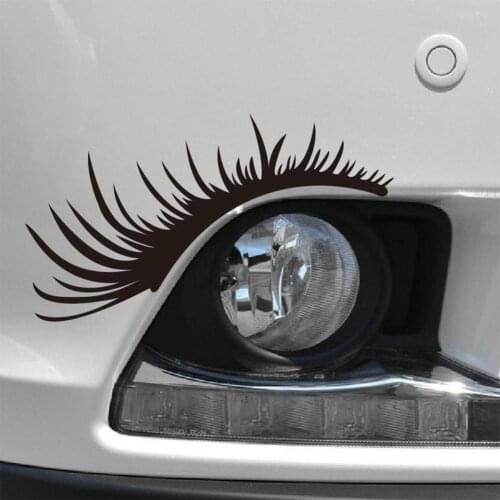 Pcs Eyelashes Light Eyebrow Car Stickers Body Sticker Decals Car Door Blocked Scratches Vinyl Graphic Motorcycle sticker admired
