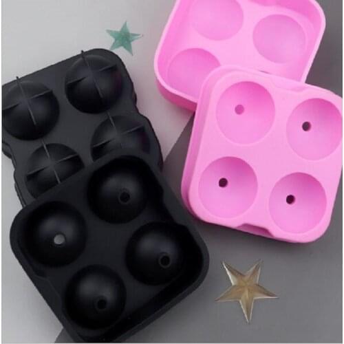 Silicone Cake Mould with 4 Ice Balls Lollipop mold Jelly Pudding Mould
