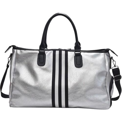 Sports Fitness Yoga PU Bags Women Travel Sport Handbag Large Capacity Waterproof Portable Training Gym Bags Shoes Storage HAB610