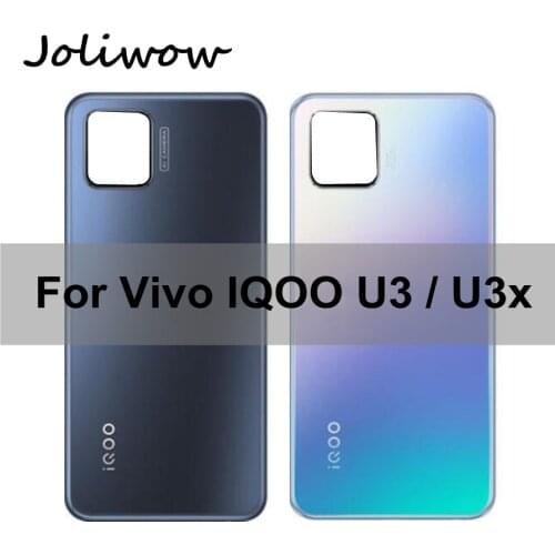 6.58" For vivo iQOO U3x Back Battery Cover Glass Battery Door Housing Case for Vivo IQOO U3 U 3X Battery Cover