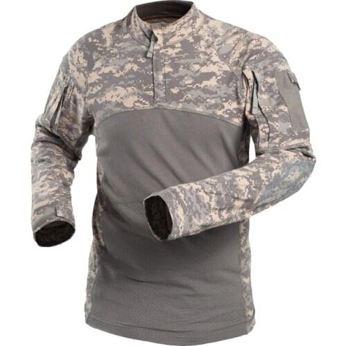 Tactical Military Shirt Men Long Sleeve Solider Army Shirts Multicam Uniform Frog Suit T Shirts Combat Clothing Men