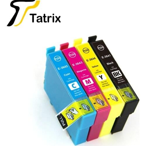 Tatrix For epson T364XL compatible ink cartridge printer T3641 T3642 T3643 T3644 used in Epson Expression Home XP-245 / XP-442