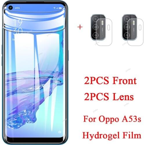 Screen protector for oppo a53s a 53 s 2020 glass camera lens protective not glass on oppoa53s 2020 6.5" phone safty armored film