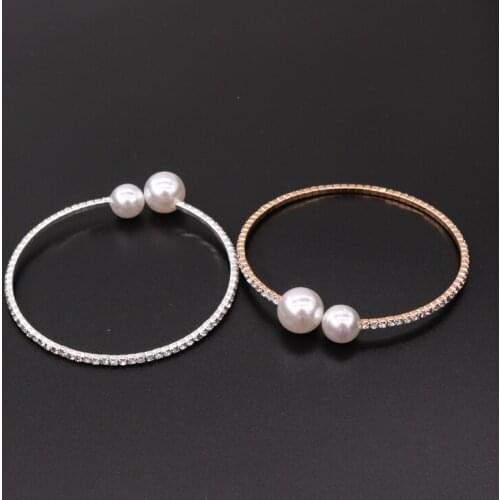 Women Sliver Bracelet Crystal Element Bride Jewelry Charm Cubic Zircon Clear CZ Bangles Gift 12PCS Wholesale 2colors