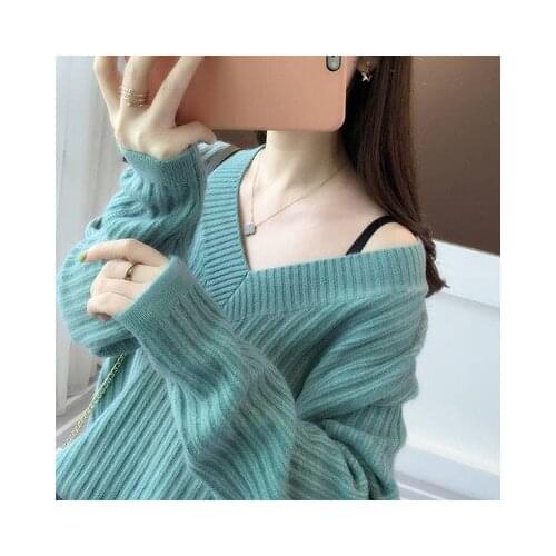 Autumn Winter Knitted Pullovers For Women Fashion Jumpers 2021 New Warm Pullover Ladies Casual Tops Knit Pink Yellow Green