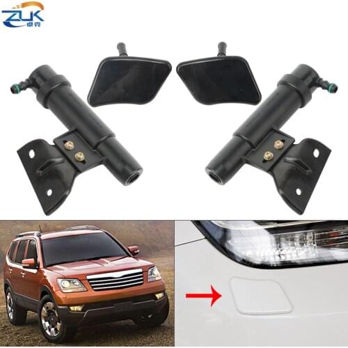 ZUK For Borrego Mohave 2008 2009 2010 2011 2012 2013 2014 2015 2016 Headlight Headlamp Washer Nozzle Jet With Cover Cap Case