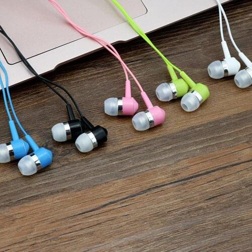 10PCS Sport Earphone wholesale Wired Super Bass 3.5mm Crack Colorful Headset Earbud with Microphone Hands Free for Samsung