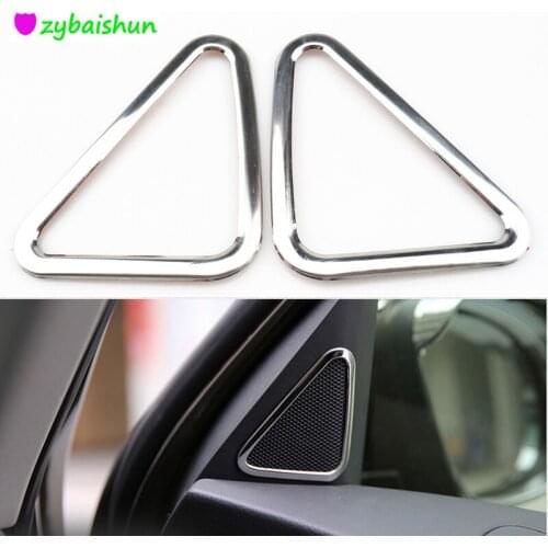 2010-2015 for VW Volkswagen tiguan For speaker ring trim cover sticker stainless steel frame