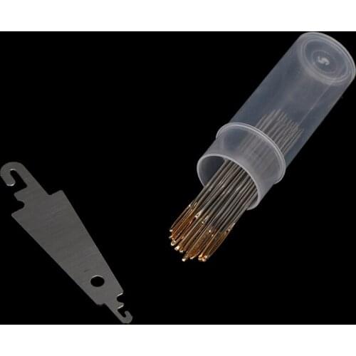 30pcs Hand Sewing Needles Gold Eye Embroidery Cross Stitch Needles With Threader