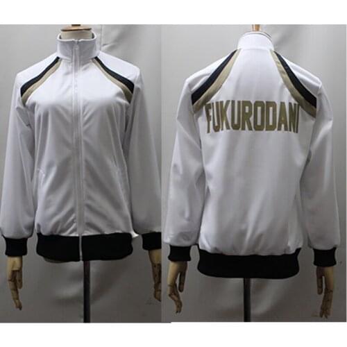 Anime Haikyuu Fukurodani Academy Volleyball Team Sportswear Suit Jacket Halloween Carnival Cosplay Costume Velvet Unisex Coat