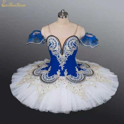 Girl Ballet Tutu Dance Dress Children High Grade Delicate Lace Ballet Dress Bailarina Stage Performance Costume Adult Dancewear