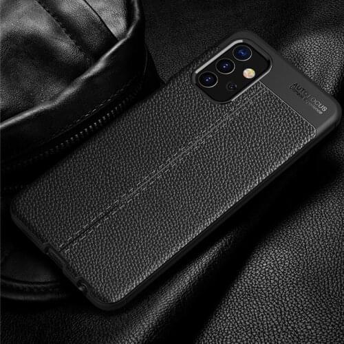 Silicone Case For Samsung Galaxy A42 5G A32 A02S A52 A72 Cases 2020 Frosted Leather Pattern ShockProof Cover For Galaxy A12 Case