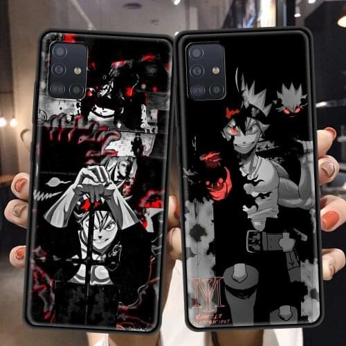 Black Clover Cover For Samsung A51 A91 A72 A71 A52 A42 A41 A32 A31 A21 A12 A11 A02s Case Phone Shell