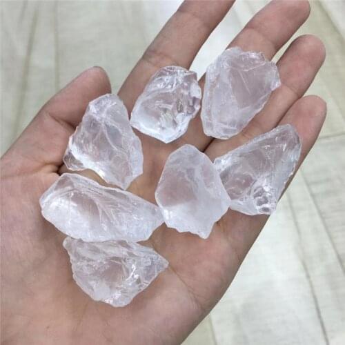 Natural white clear quartz rough raw gemstone for Healing Reiki minerals