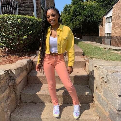 Женские джинсовые куртки FQLWL China At AliExpress