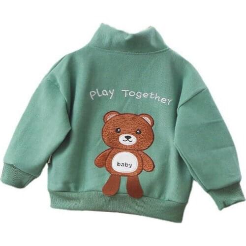 New Spring Autumn Baby Cartoon Clothes Children Boys Girls Fashion Letter Jacket Toddler Casual Clothing Infant Kids Tracksuits