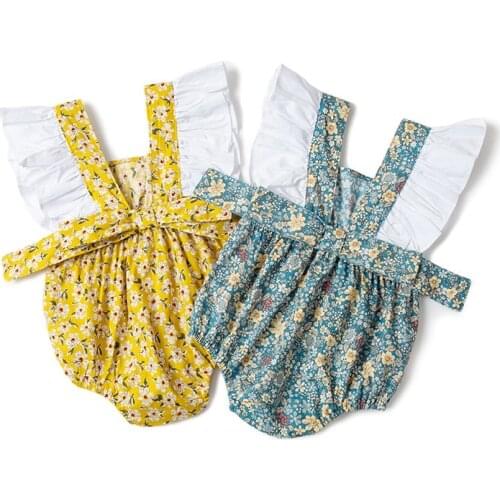 Newborn Girl Summer Bodysuit Fashion Princess 0-18 Months Baby Girl Summer 2021 Baptism Birthday Clothes Overalls Girl Outfits