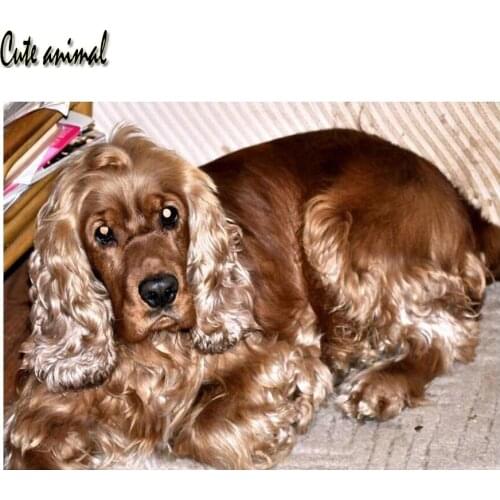 Cute animal Diamond Painting British cocker spaniel Diamond Art scenic Embroidery Mosaic Full Square/Round Drill 5d Diy Handmade